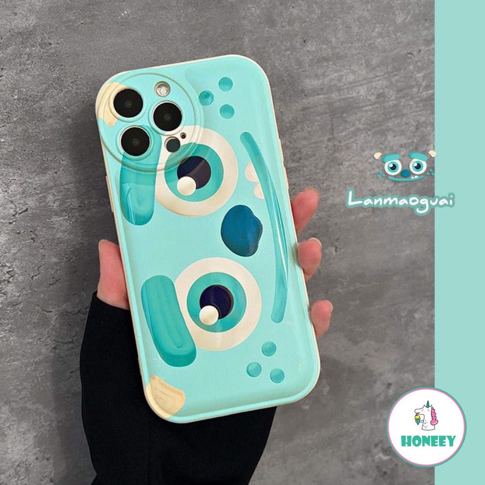 Kartun Yang Indah Monster Mata Besar Bantal Udara Ponsel Case Untuk iPhone 14 Pro Max13 12 Pro Case iPhone 11 Pro Max Lembut TPU Shockproof Ponsel Cover