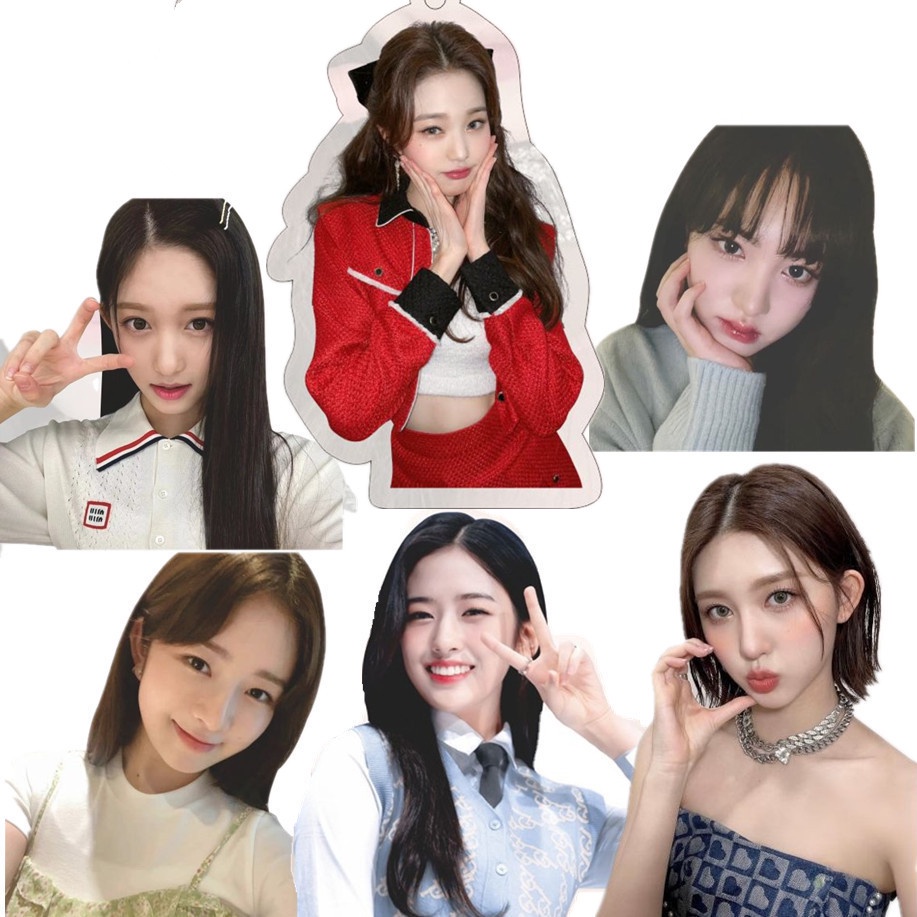 1pc Gantungan Kunci Akrilik IVE Member Solo Key Ring Gantung