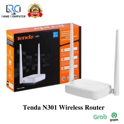 Tenda N301 4 in 1 Wireless ROUTER + REPEATER + Access Point  + WISP WIFI 2 ANTENA