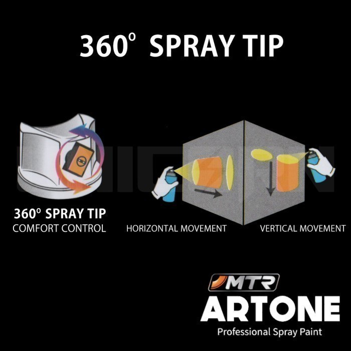 Artone SP 400 cc Gold 123 Professional Spray Paint Cat Semprot