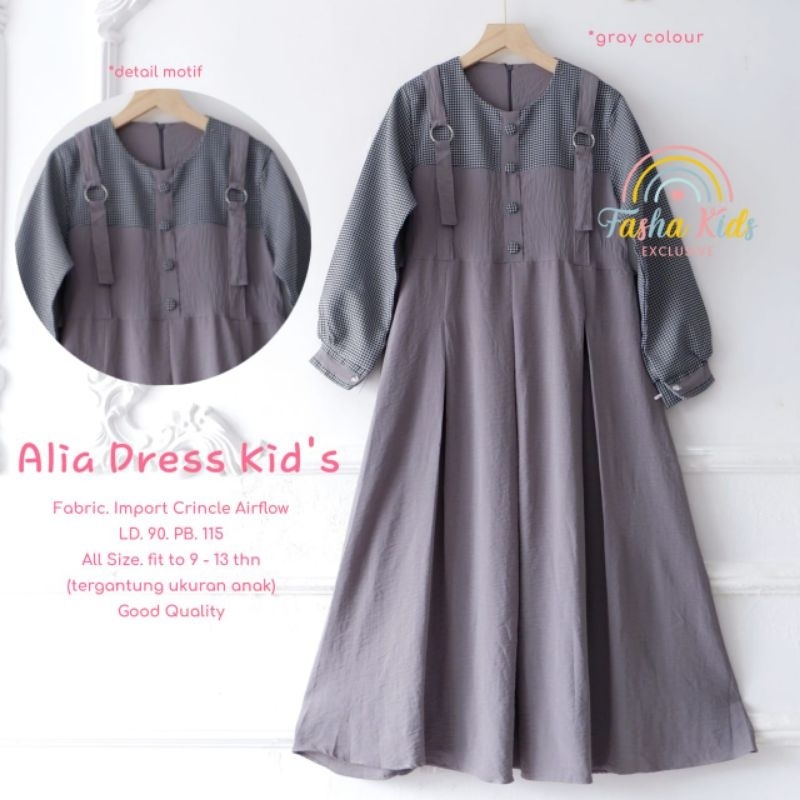 ALIA DRESS KIDS (9-13th) ORI FASHA KIDS | Dress Anak