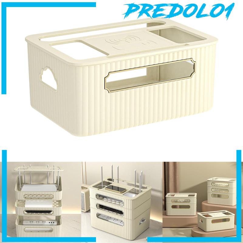 [Predolo1] Router Storage Case Tempat Penyimpanan Kabel Kawat Untuk Komputer Ruang Tamu Rumah