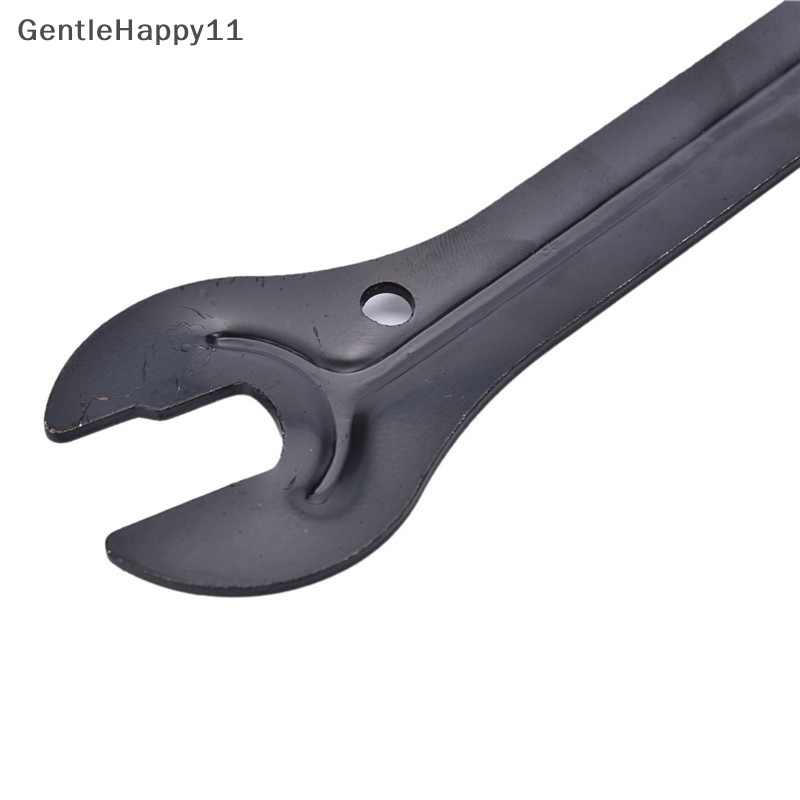 Gentlehappy 13 /15mm+14 /16mm Cycle Bike Bicycle Steel Bike Cycle Head Open End As Hub Cone Wrench Spanner Alat Perbaikan Sepeda id