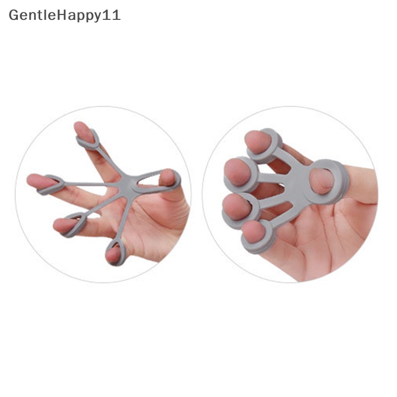 Gentlehappy Silicone Hand Expander Finger Hand Grip Finger Training Tandu Pelatih Kekuatan Resistance Band Latihan Pergelangan Tangan Fitness id