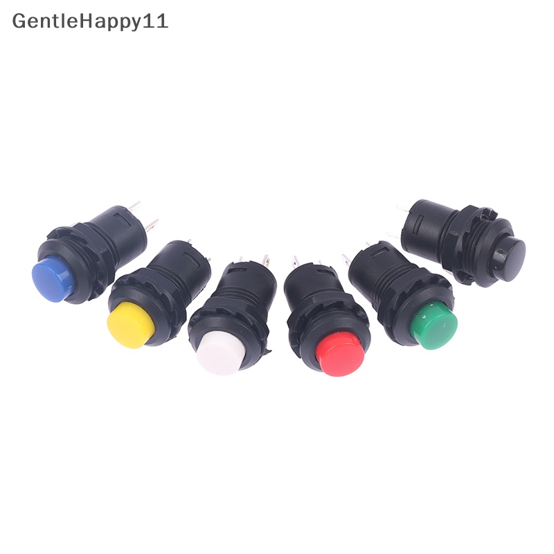 Gentlehappy 6pcs Self-Lock/Momentary Push Button Switch DS-428 /427 Saklar Tombol OFF- ON id