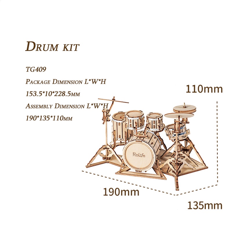 Toys Rolife Drum Kit TG409
