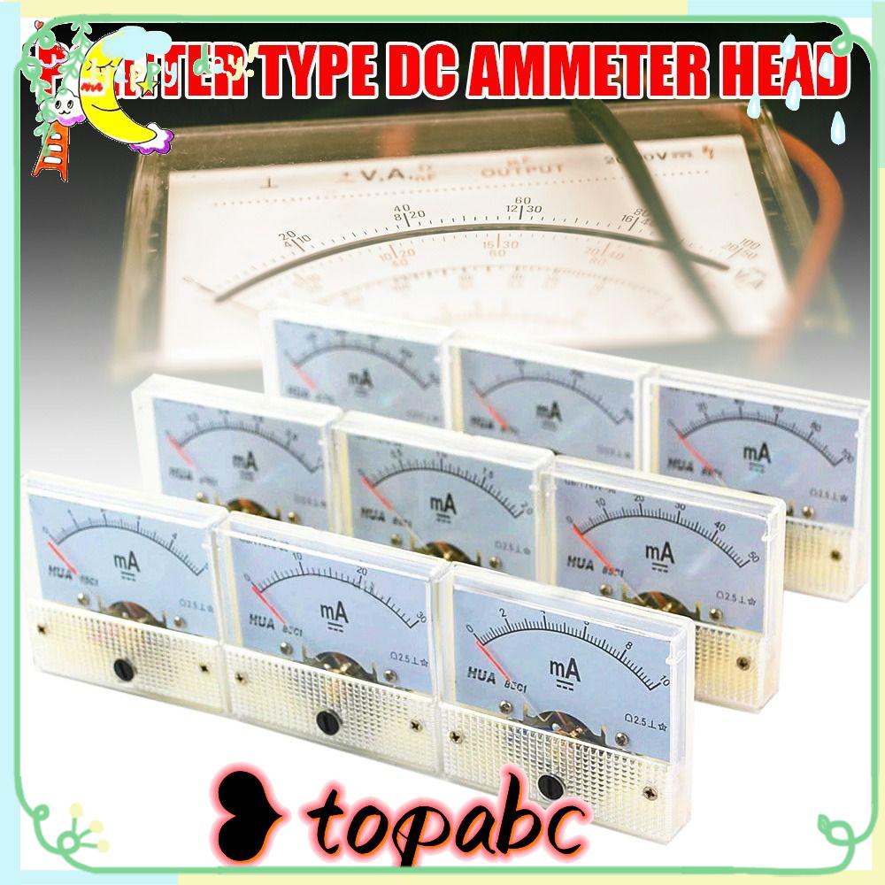 TOP Dc Amp Meter 85C1-mA 1mA 2mA 10mA 20mA 50mA 100mA Pointer Ammeter Panel