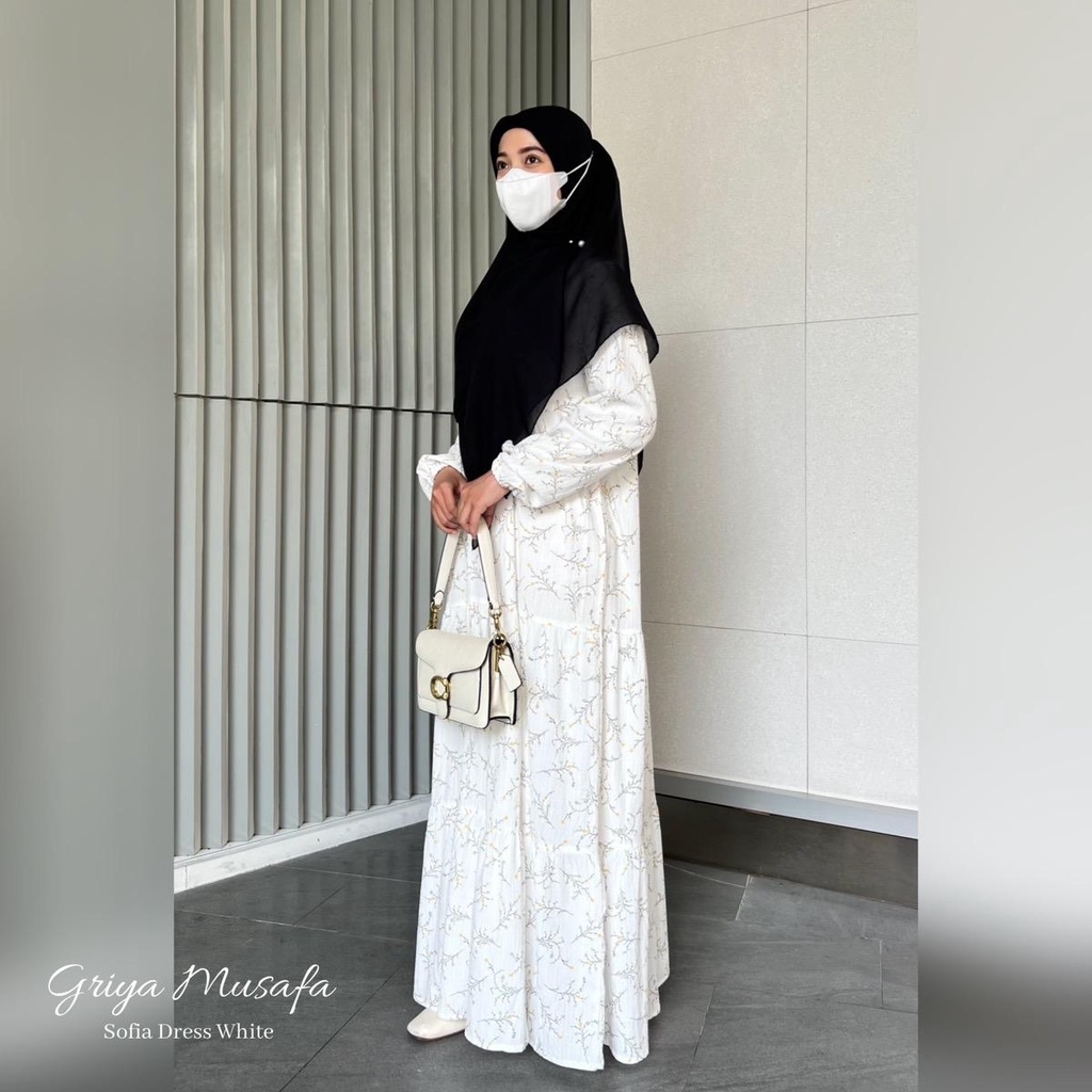 Sofia Dress | Gamis Ruffle | Crinkle Square | Griya Musafa