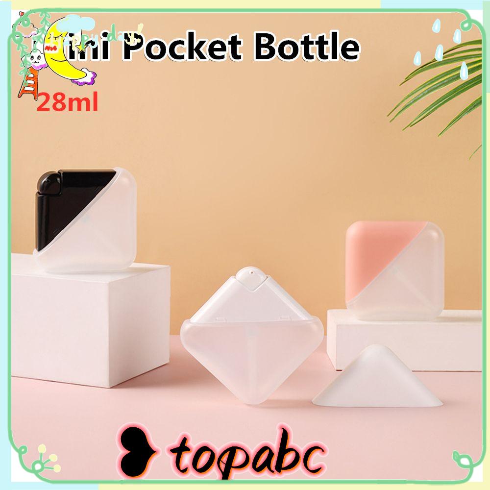 TOP Botol Spray 28ml Botol Lotion Portable Travel Kabut Halus Hand Sanitizer Tipe Flat