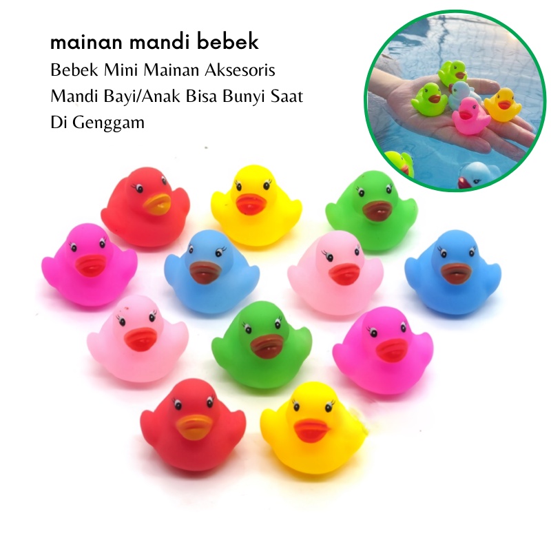 GOS - E308 - MAINAN Bebek Karet Mainan Mandi Anak/COLORFUL RUBBER DUCK