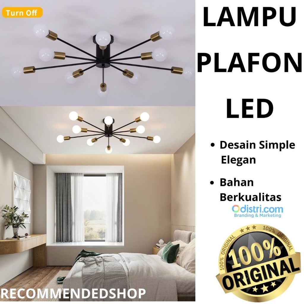 Desain Lampu Plafon Minimalis Lampu Gantung Retro Minimalis Fitting Lampu Plafon LED Minimalis Retro Cabang 10 Retro Ceiling Lamp