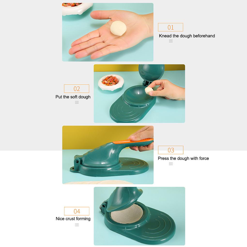 Dumpling Skin Presser Alat Pembungkus Adonan Artefak Manual Handmade Pastry Baking Bisa Dicuci Dapur Gantung Dengan Pegangan