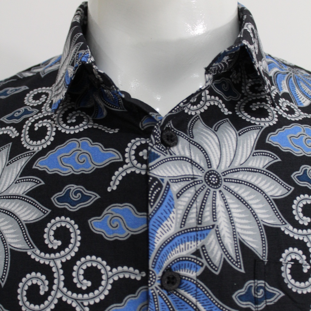 RICARDO kemeja batik pria lengan pendek 32383