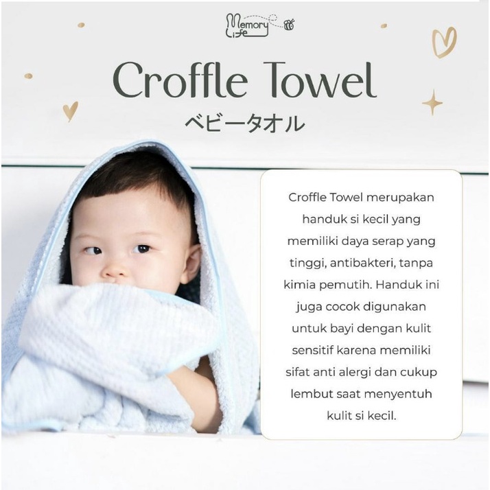 MemoryLife - Croffle Towel | Handuk Towel Anak Premium