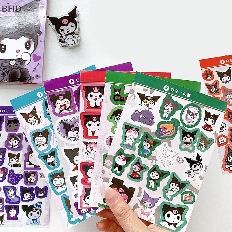 [BFID] 450pcs Kartun Lucu Stiker Kawaii Stationery Sanrio Stiker Kuromi Melody &amp; Coogo Diary Stiker Telepon Dekoratif Scrapbook DIY Stickers [ID]