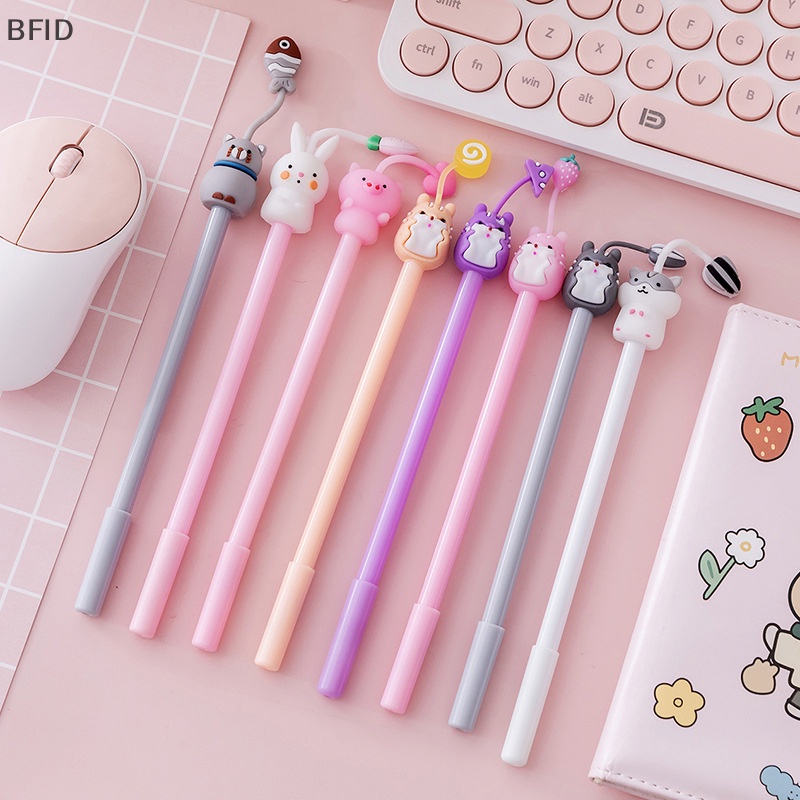 [BFID] Kawaii Gel Pen 0.38mm Black Ink Pen Kartun Hewan Lucu Paradise Gel Pen Kecil Segar Alat Tulis Kantor Sig Wrig Pen [ID]