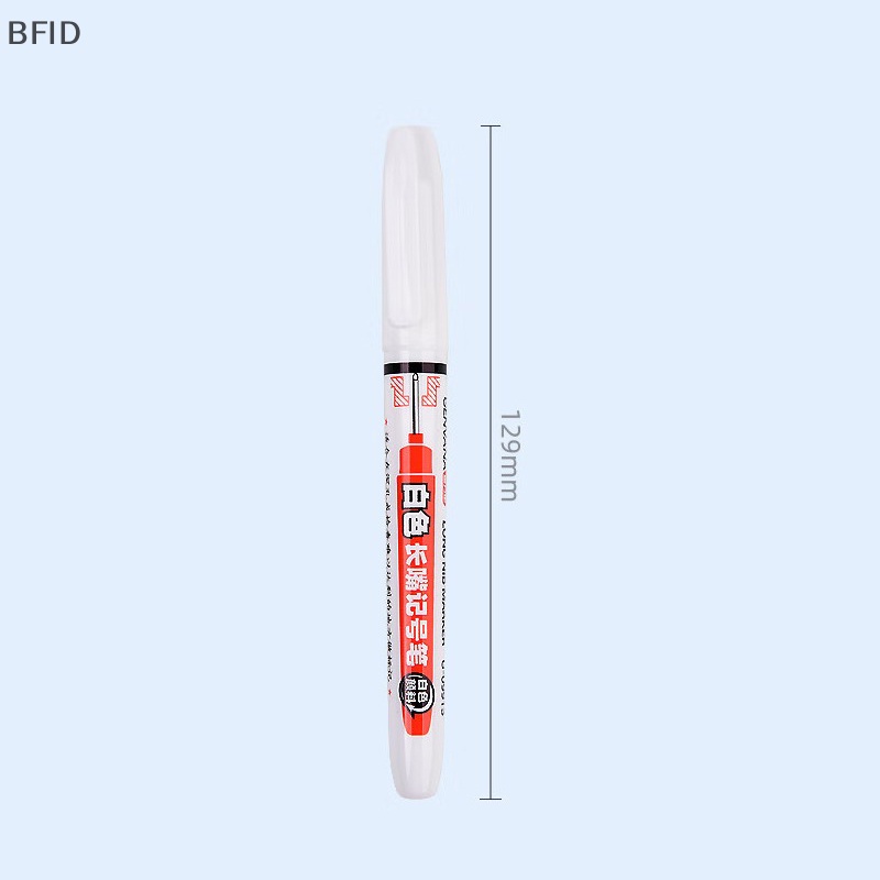 [BFID] 20mm Tinta Putih Penanda Kepala Panjang Kamar Mandi Woodworking Dekorasi Spidol Lubang Dalam Serbaguna [ID]