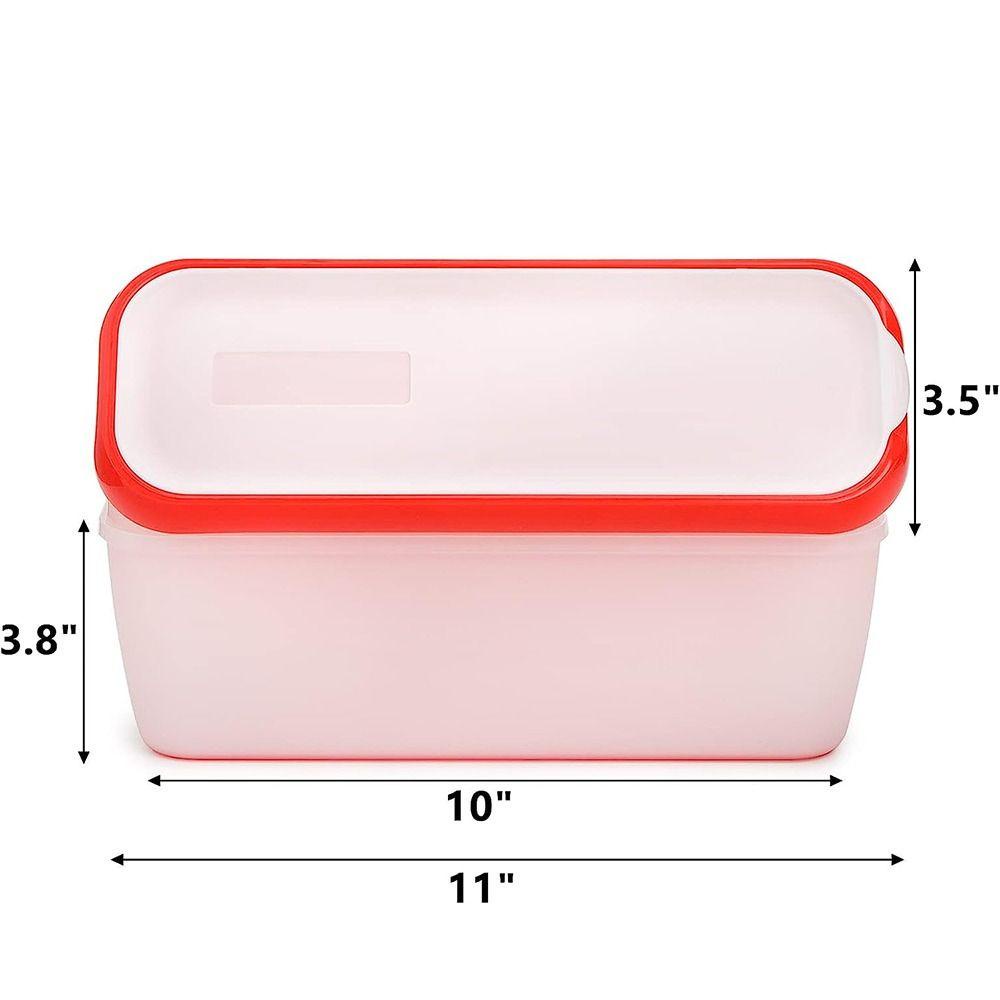 【 ELEGANT 】 Bak Es Krim, Wadah Multicolor, Organizer TPR Hemat Tempat Untuk Sorbet