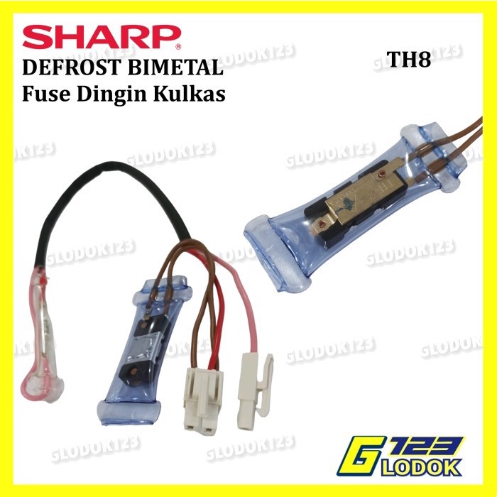 Defrost Bimetal Fuse Pius Dingin Kulkas SHARP YAMADA 2 Pintu 4 Kabel