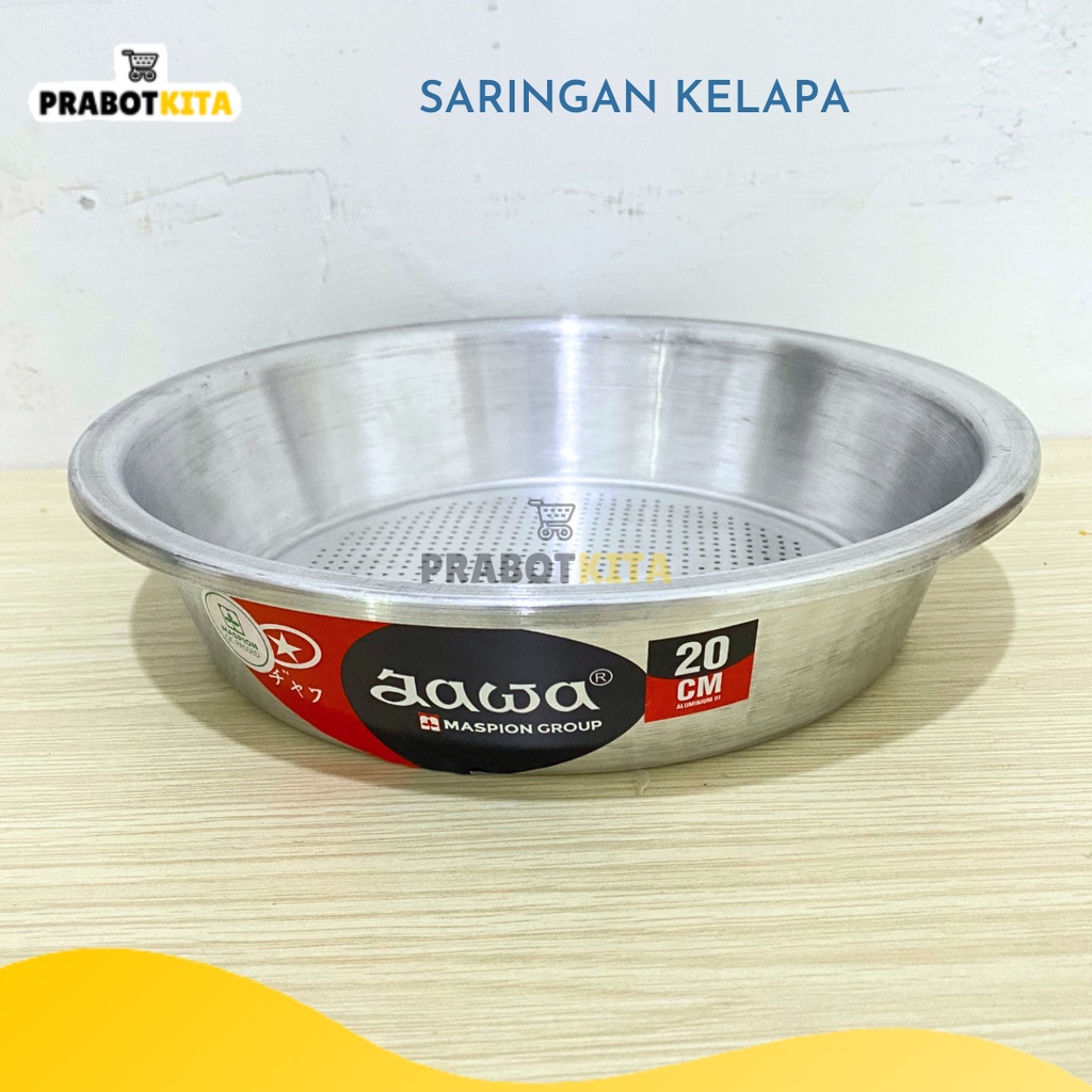 Saringan Santan Aluminium  / Tempat Penyaring Air Parutan Kelapa Alumunium / Alat Dapur