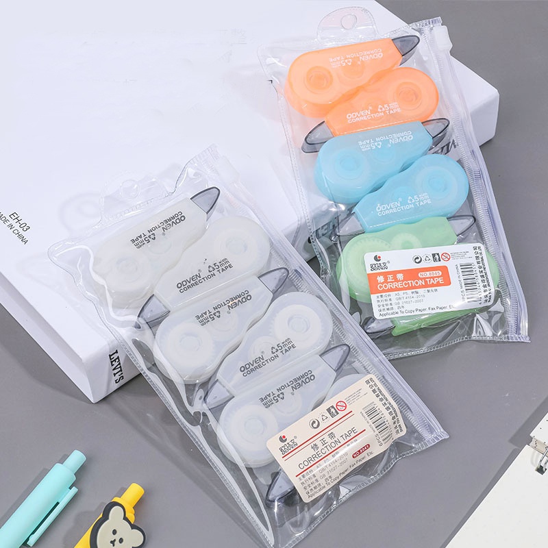 Correction Tape Set Candy Transparan / Pita Koreksi (6pcs)