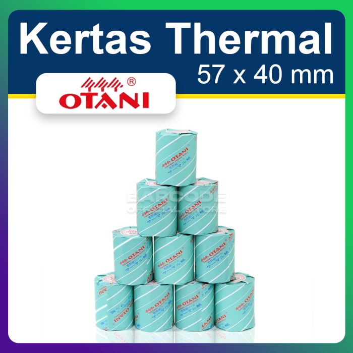 

( 1 PACK ) KERTAS PRINTER BLUETOOTH 58 x 40 STRUK THERMAL OTANI Hitam PST79