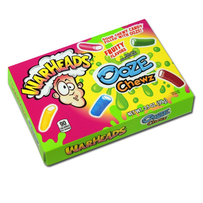 Warheads Sour Chewy Candy Filled with Ooze Fruity Flavor 3.5oz 99g