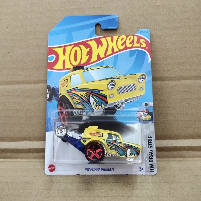 Hotwheels Poppa Wheelie Kuning - Lot K 2023