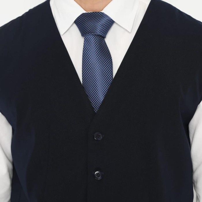 Code Male Rompi Vest Pria Biru Navy Slimfit - Biru Navy, XL
