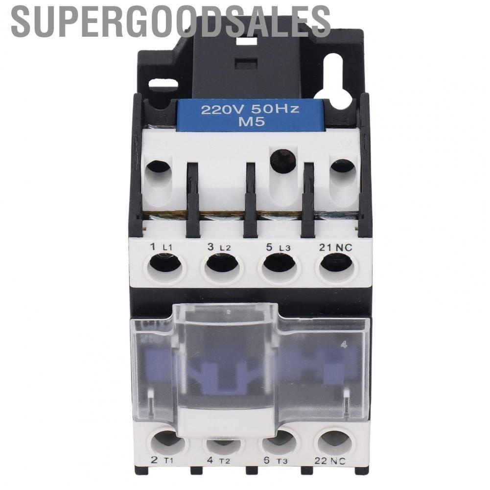 Supergoodsales Electrical Contactor  Switch Low Power Consumption Easy Installation Silver Contact for Building