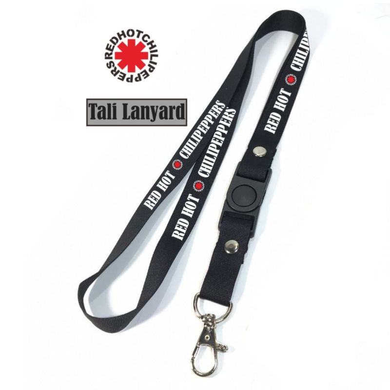 

lanyard RED HOT CHILI PEPPERS lanyard RHCP BAND METAL gantungan kunci name tag id card kartu nama / tali lanyard gantungan leher fullprint