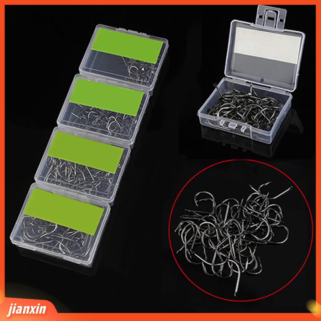 (In Stock) 100Pcs Kait Cacing Berduri Kait Pancing Laut Keras Mini Untuk Anthusiast