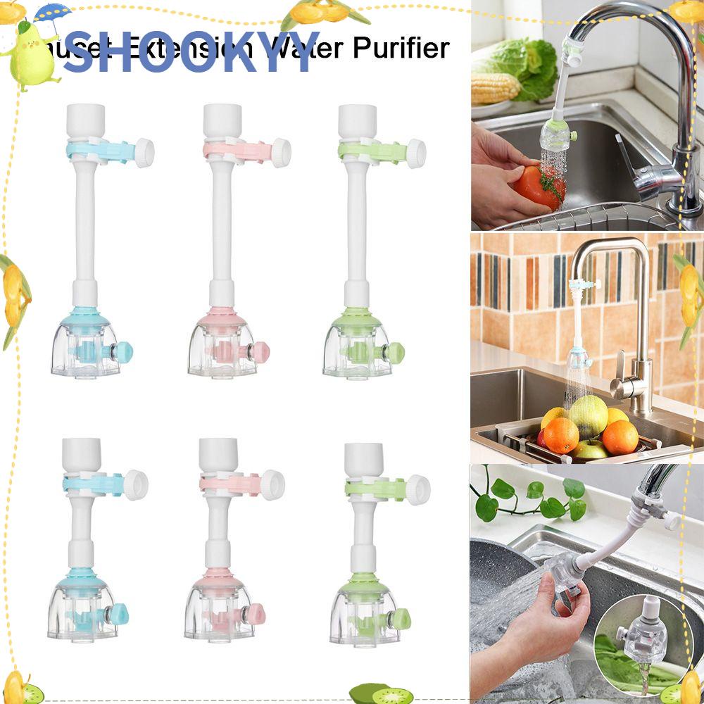 CHOOKYY Kran Dapur Fleksibel Ditarik Diffuser Extender Anti Cipratan Kepala Stopkontak Tap