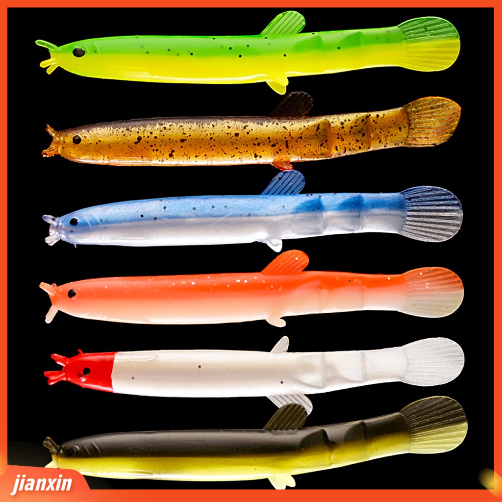(In Stock) 5Pcs 6cm /1.4g Umpan Pancing Simulasi Kulit Hidup Warna Cerah Fleksibel Reusable Atraksi Ikan Universal Mini Buatan Loach Lembut Snakehead Umpan Peralatan Memancing