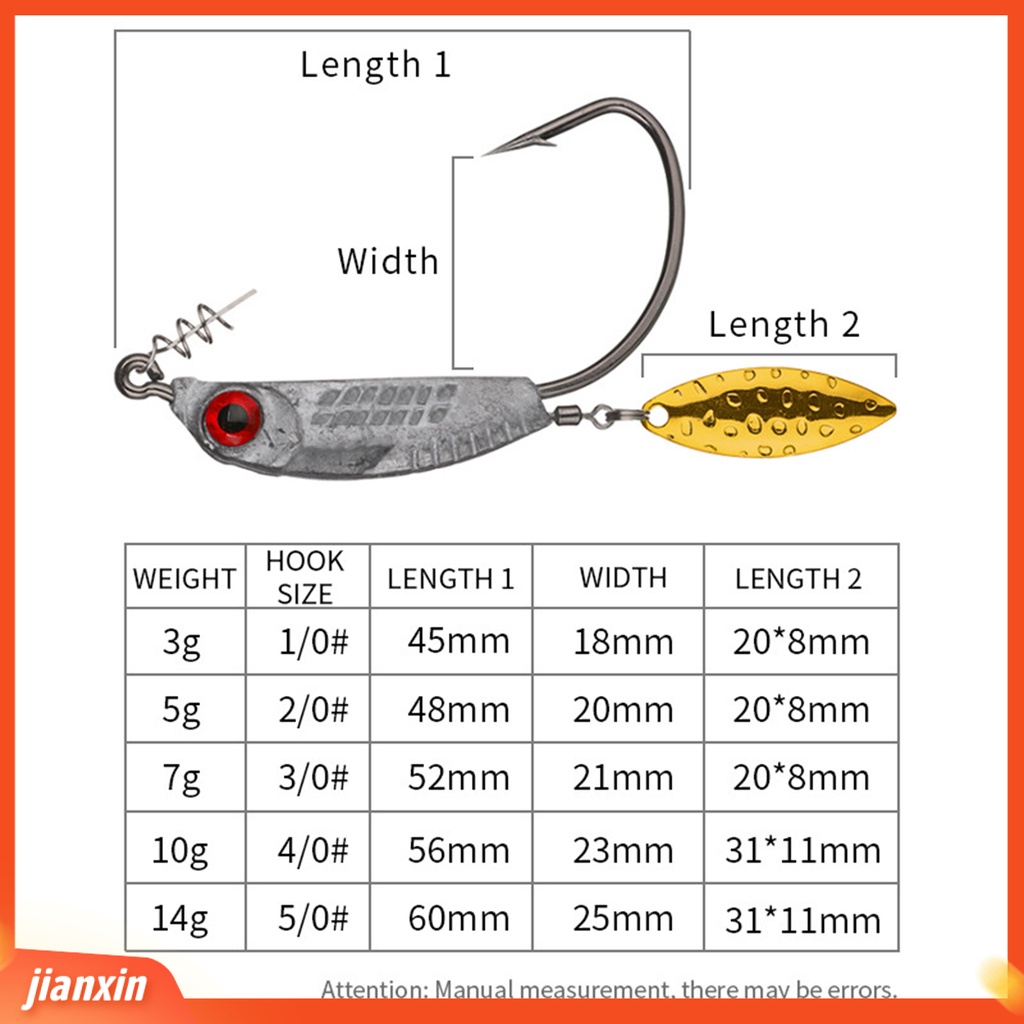 (In Stock) Kait Engkol Berduri Rotasi 360derajat Ringan Bentuk Ikan Kail Engkol Pancing Aksesori