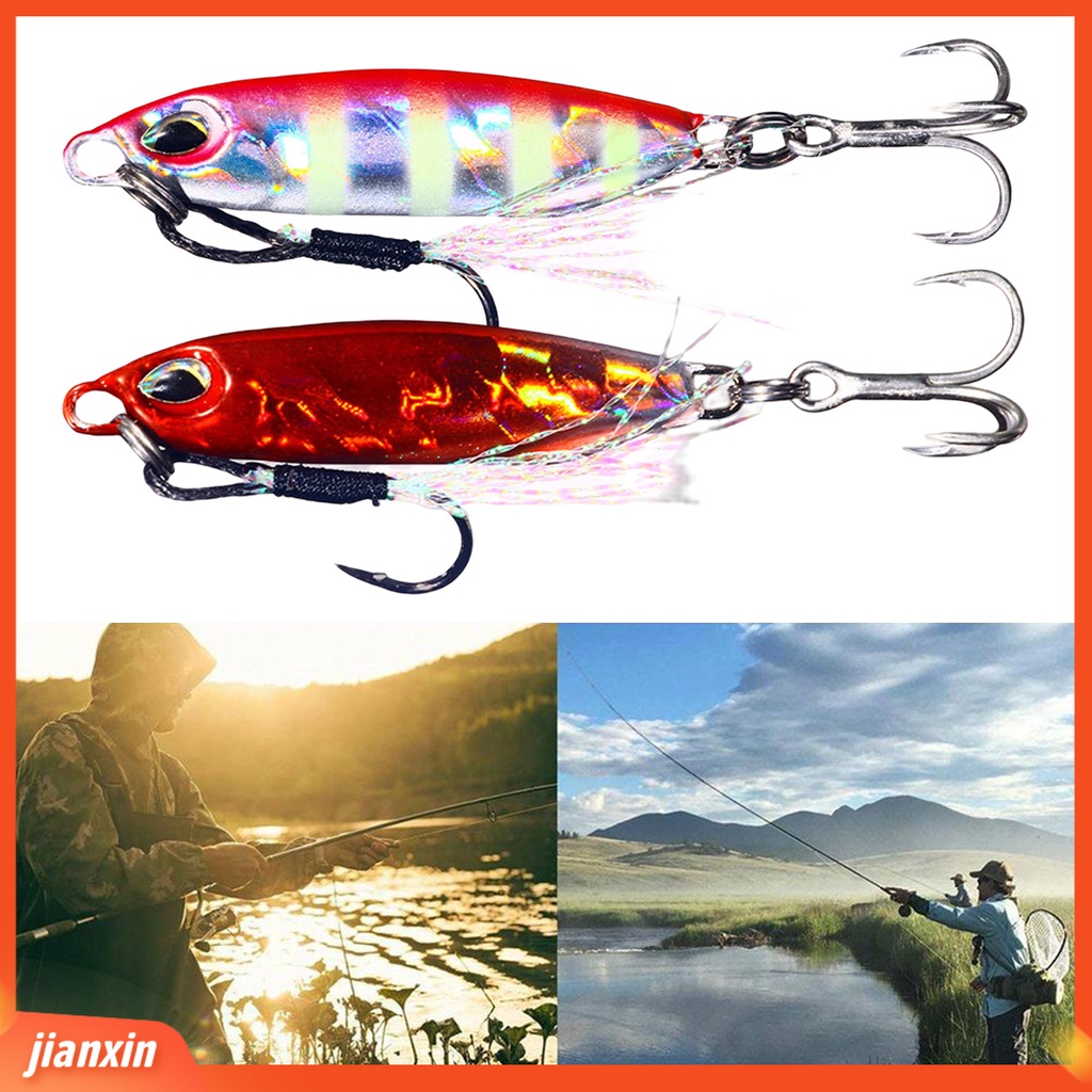 (In Stock) 16g Umpan Umpan Penampilan Realistis Simulasi 3D Fisheye Tajam Kait Warna Terang Mudah Menghilangkan Alat Pancing Perahu Memancing Jig Lure Untuk Outdoor