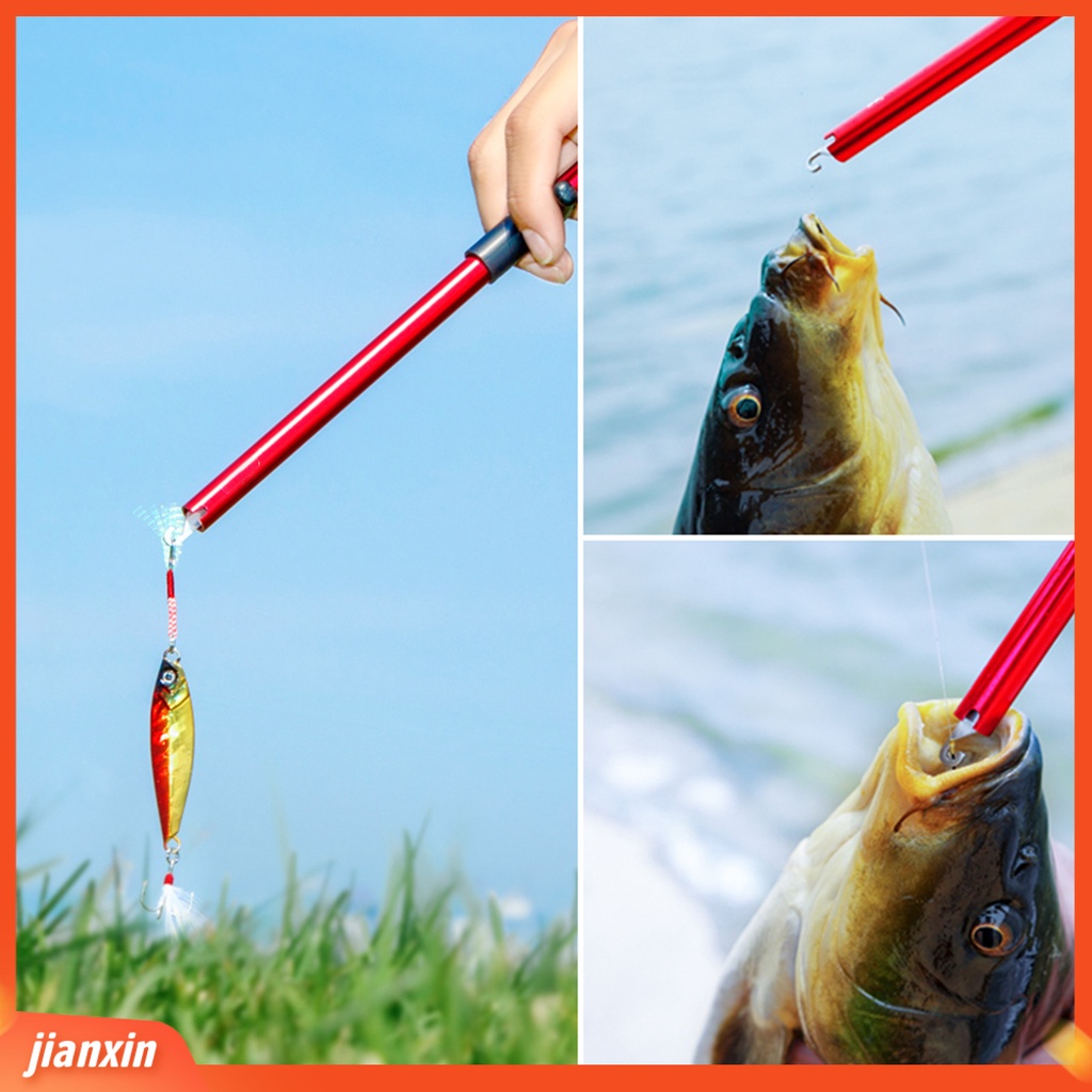 (In Stock) Portable T Shaped Fishing Lure Hook Remover Detacher Alat Dengan Tali Anti Hilang