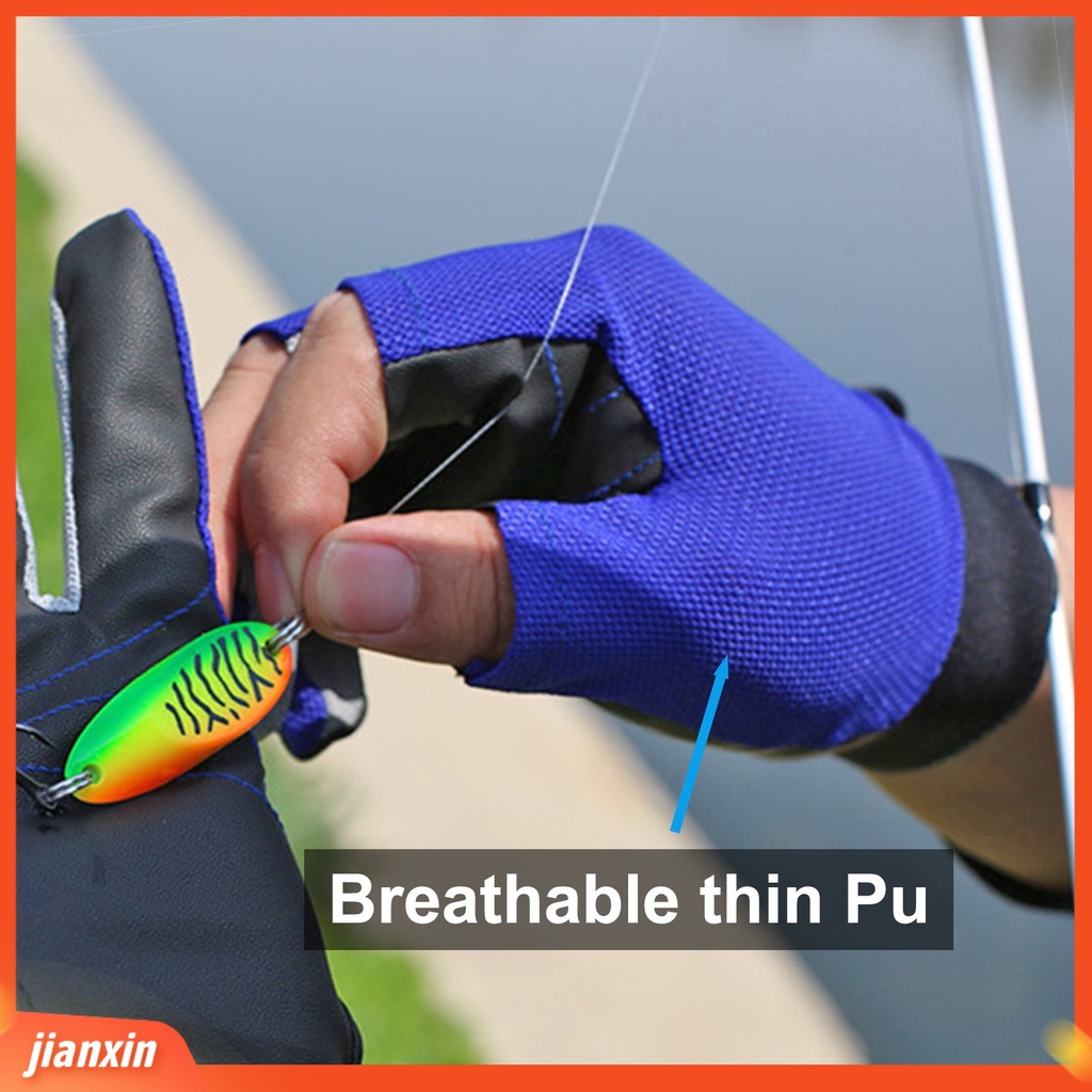 (In Stock) 1pasang Sarung Tangan Memancing 3setengah Jari Tabir Surya Tahan Air Musim Panas Sport Lure Gloves Untuk Pecinta Memancing
