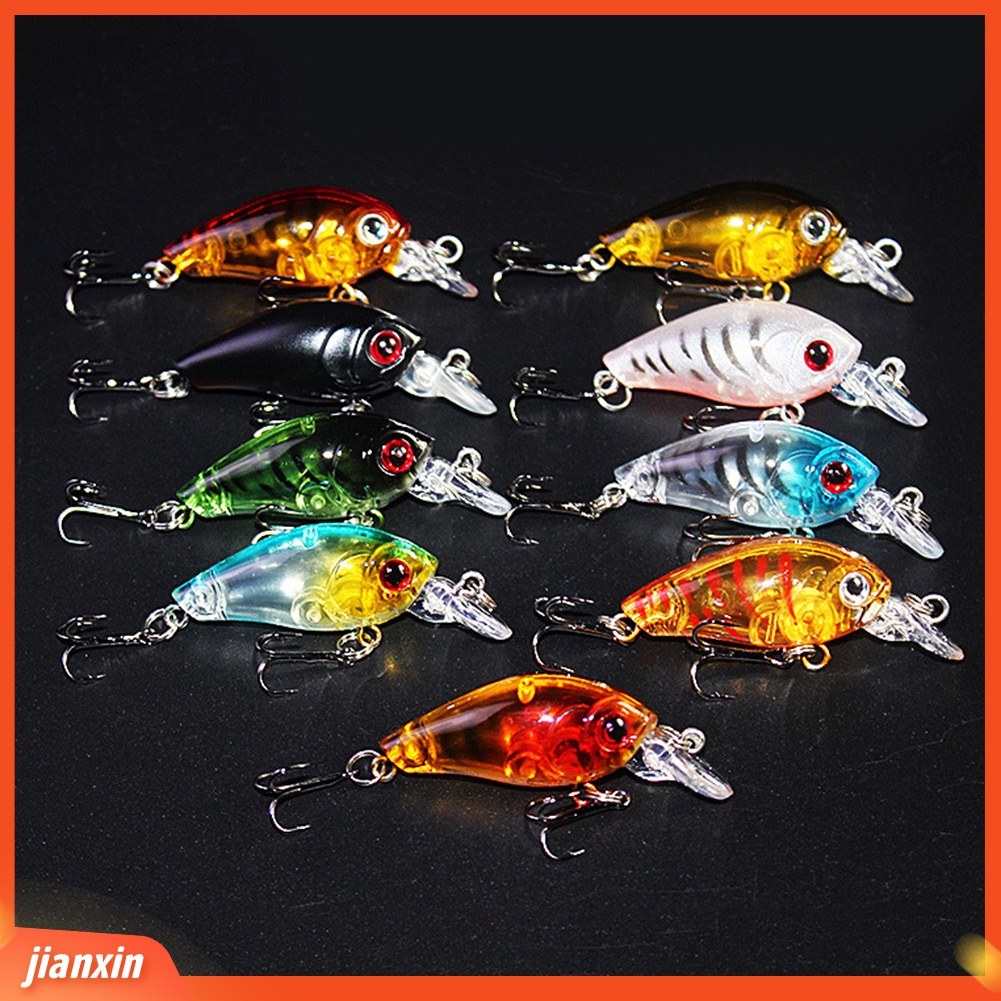 (In Stock) 1pc 4.5cm Engkol Manusia Hidup Plastik Keras 3D Mata Umpan Pancing Lure Tackle Hook