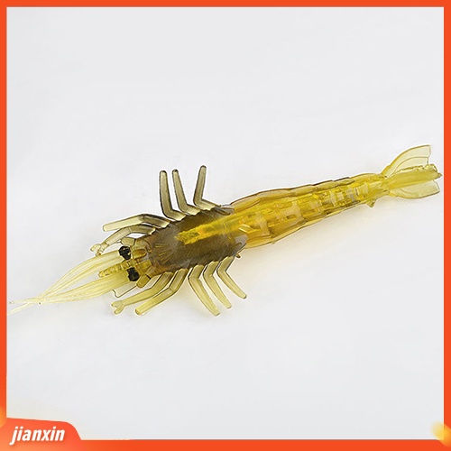 (In Stock) 3Pcs Umpan Bionic Bentuk Udang Lembut Umpan Ikan Kecil Crankbaits Fishing Tackle