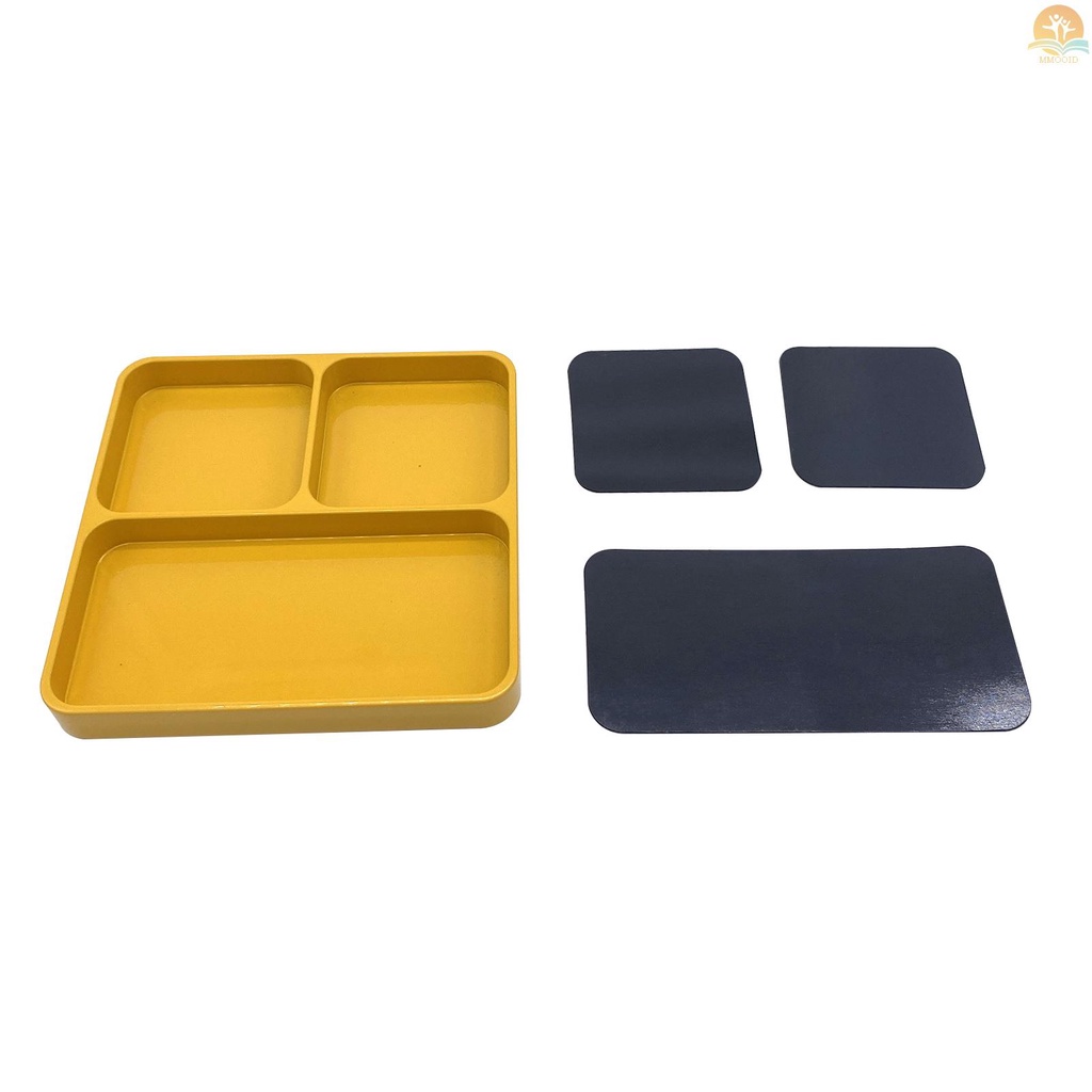 In Stock Magnetic Desktop Sekrup Tools Parts Tray Holder Penyimpanan Piring Kotak Case Organizer Untuk Bagian Logam Sekrup Soket Baut Pin Organisasi