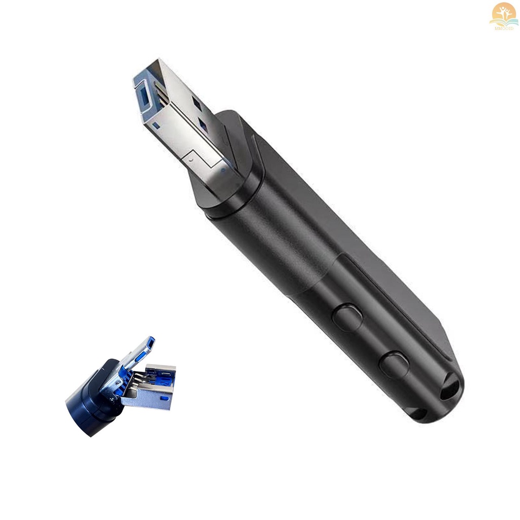 In Stock Perekam Suara Digital U-disk Flash Driver Suara Audio Dictaphone Aktif Perangkat Rekaman Kartu Penyimpanan 8G Profesional Dengan USB &amp; Antarmuka USB Mikro Untuk Kelas Kuliah