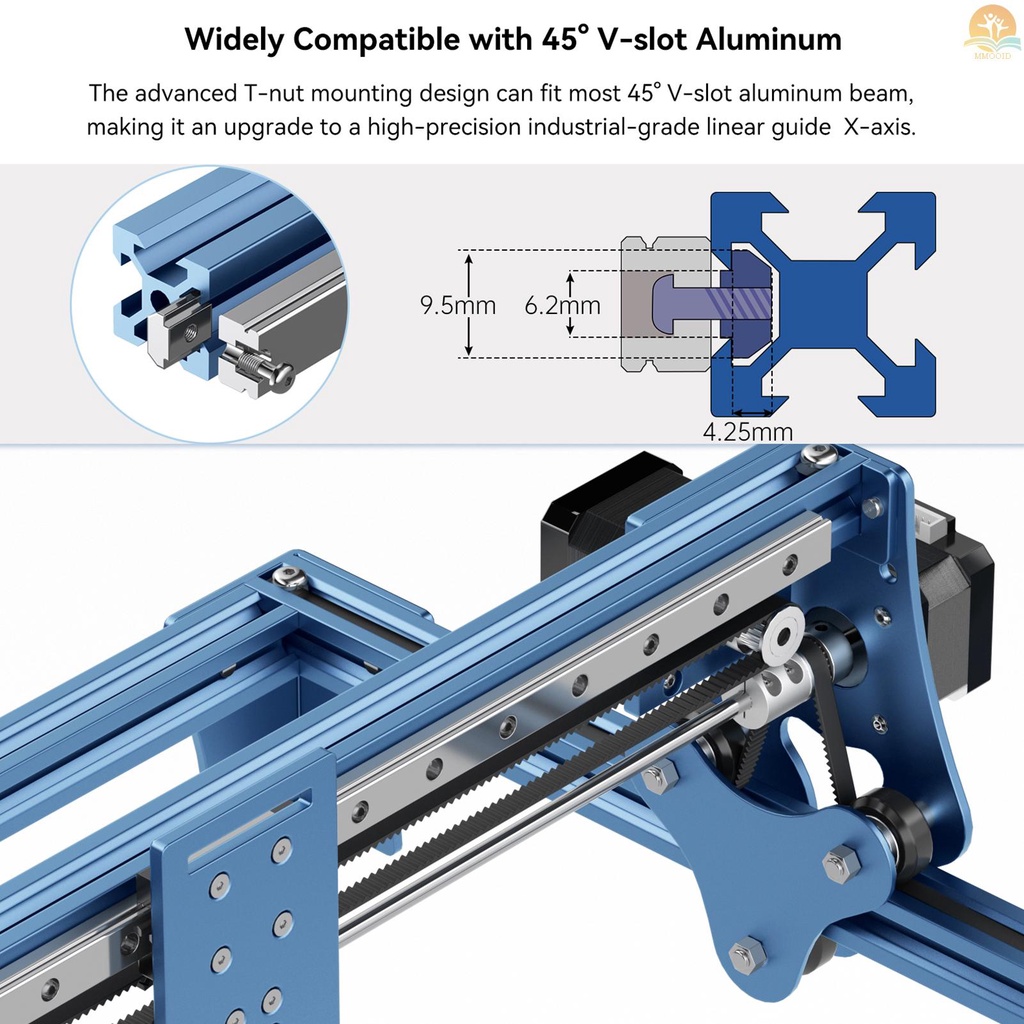 In Stock SCULPFUN S6 /S6PRO/S9 X-axis Linear Guide Upgrade Kit Presisi Tinggi Industrial Grade Instalasi Langsung Tanpa Bor