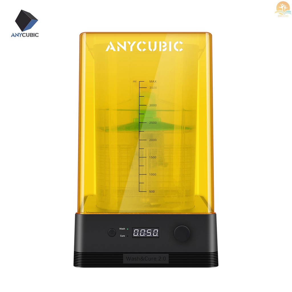 In Stock ANYCUBIC Wash &amp; Cure 2.0 Upgraded 2in1 Wash and Cure Machine for Mars Photon Photons LCD SLA DLP 3D Printer Model UV Rotary Time Adjustment Curing Resin Box 225x235x365