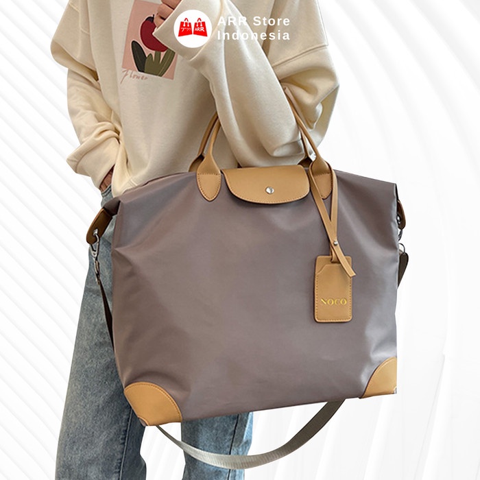 Tas Travel Bag Bahu Tas Gym Duffel Bag Besar Wanita Waterproof