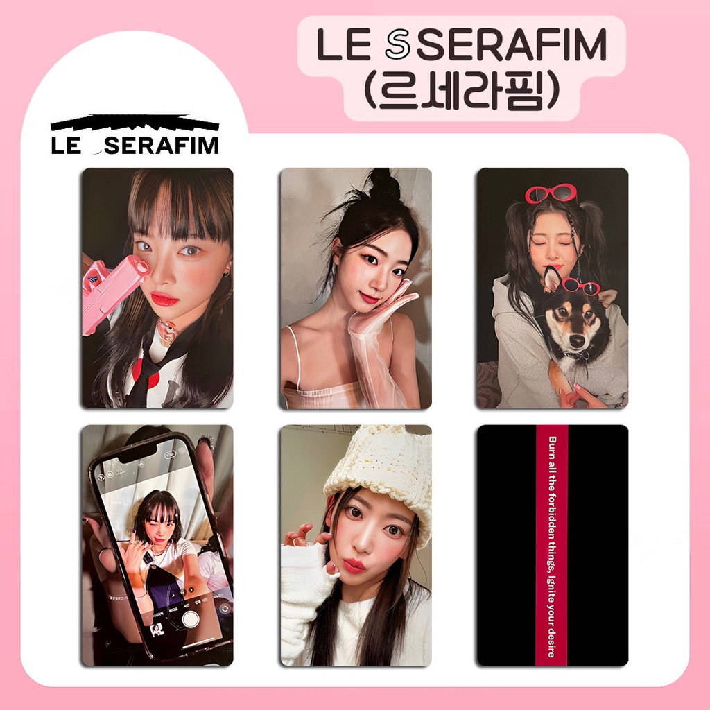 5pcs /set LE SSERAFIM Album UNFORGIVEN Photocards Lomo Card Lesserafim Kpop Postcards Koleksi Khusus Seri