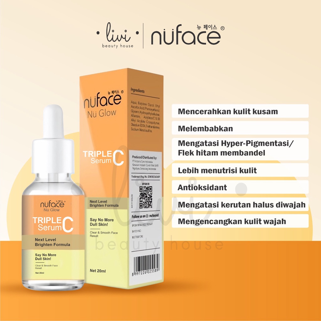 Nuface Nu Glow Triple C Serum 20ml