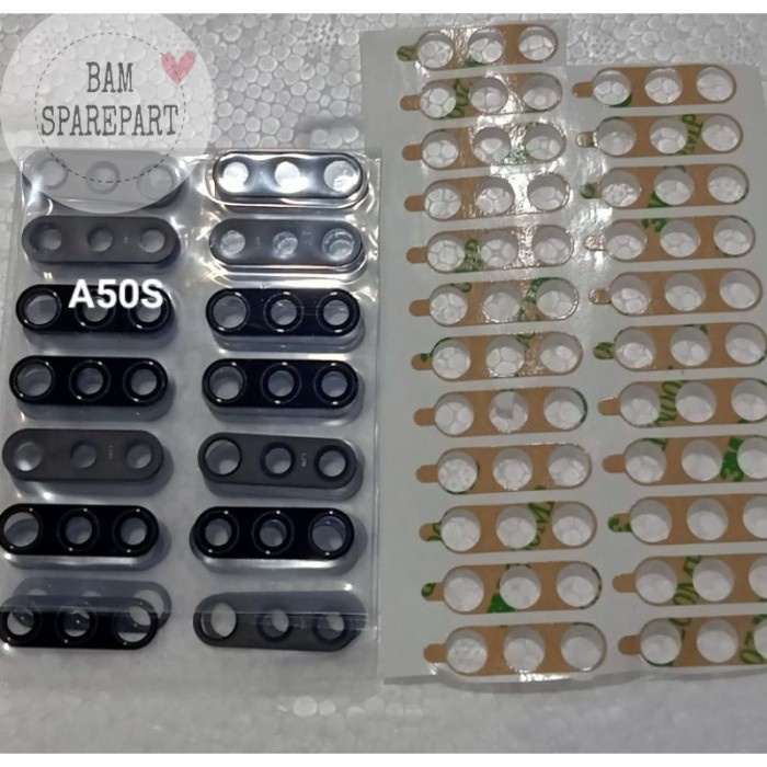 Kaca Kamera SAMSUNG A50s ~ Lensa kamera belakang Samsung A50S ~ Kaca Kamera HP