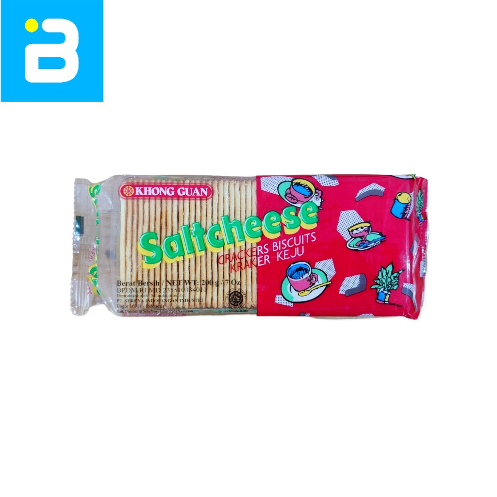 

Khong Guan Saltcheese Crackers Biscuits 200 G