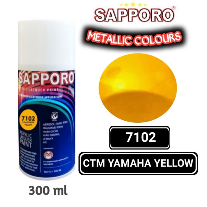 

7102 CTM HONDA YELLOW SAPPORO STANDAR 300ml Cat Semprot Pylok Pilok